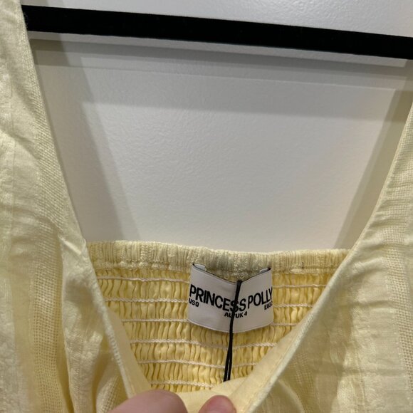 Princess Polly Lorinda Mini Dress Yellow - Picture 5 of 5